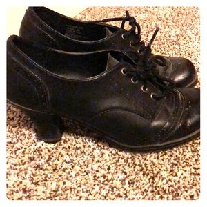 Black women’s heel shoes. Halloween witch